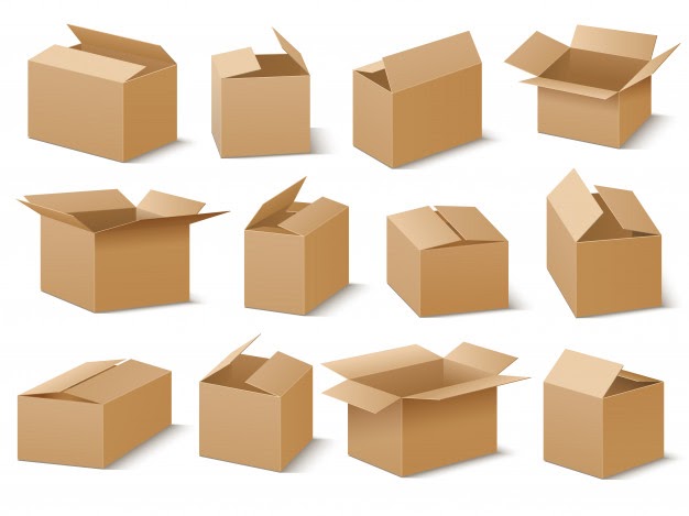 đóng gói hàng hóa với thùng carton gửi dịch vụ gửi hàng